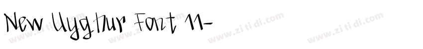 New Uyghur Font 11字体转换